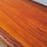 Louis xv style curved chest of drawers in mahogany