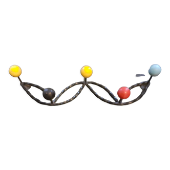 Vintage wall coat rack