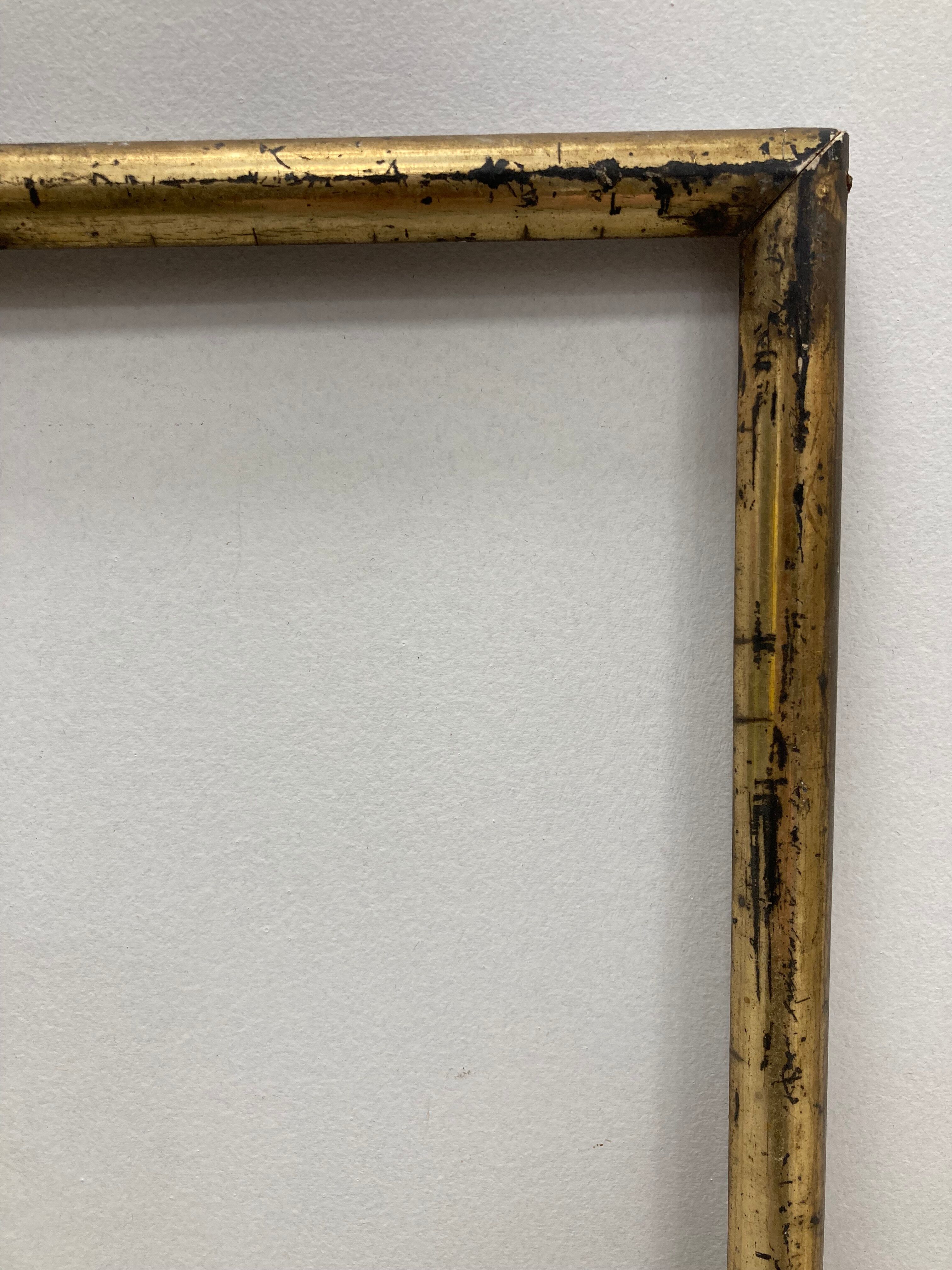 Vintage patinated golden frame