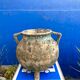 jardiniere vintage en ciment chaudron ou marmite 1950
