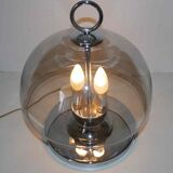 Old chrome glass lamp 60