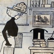 Pair of old cartoons Presse signed Dandurand and Berly