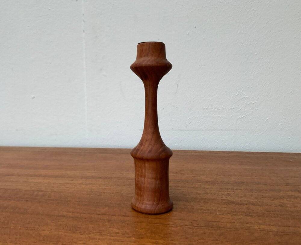Danish Mid-Century Teak Candle Holder by Rasmussen Copenhagen, 1960s