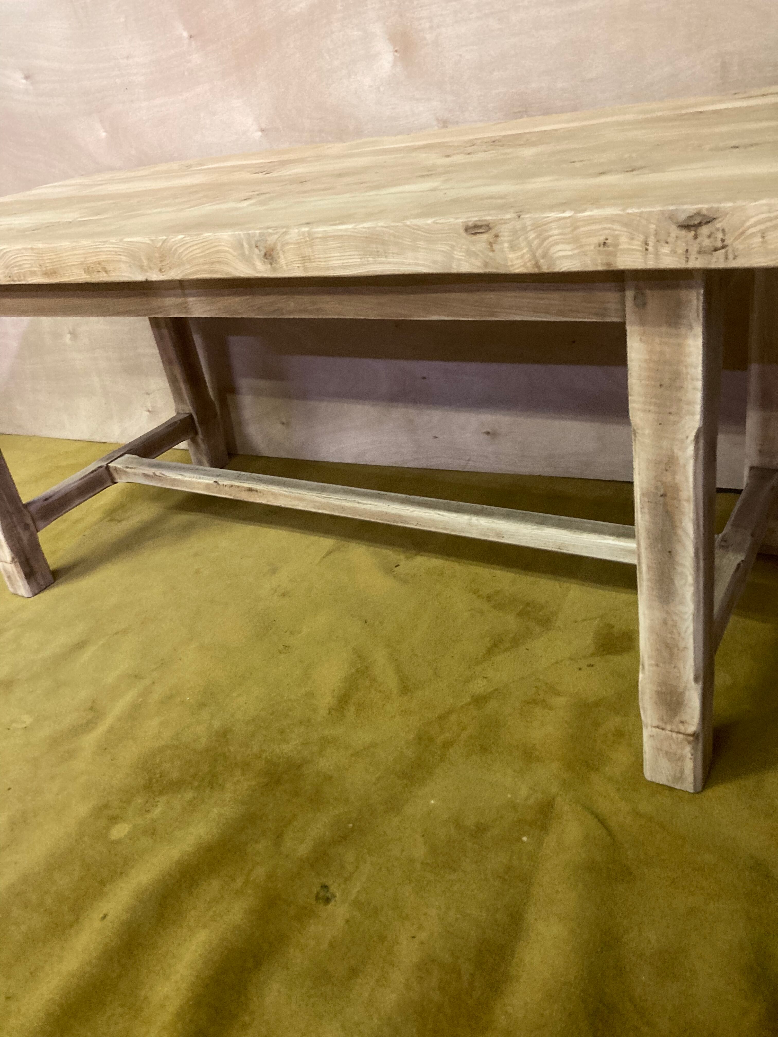 Farmhouse table bois brut