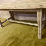 Table de ferme bois brut