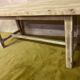 Farmhouse table bois brut