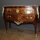 Louis XV style commode in marquetry from around 1930.