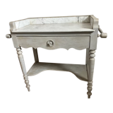 Wooden dressing table with marble top