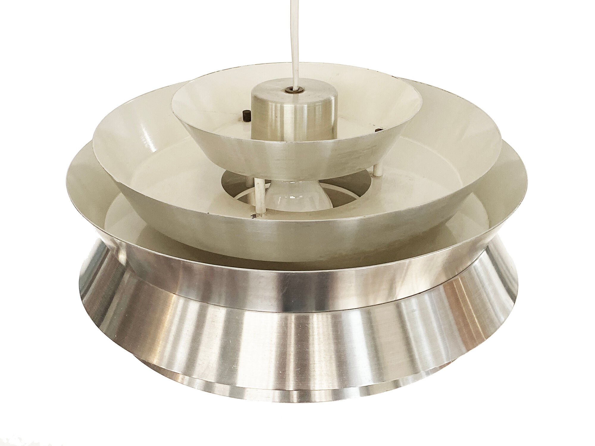 Pendant light "Trava" by Carl Thore for Granhaga Metallindustri. Sweden 1960s.