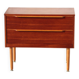 Vintage Teak Chest of Drawers – Small Restored Scandinavian Furniture