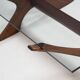 Örebro Glas ‘Condor’ walnut & glass coffee table by Fredrik Schriever-Abeln