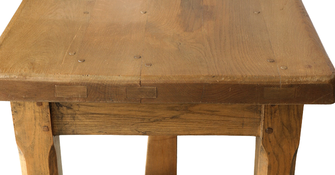 Solid oak table country 50s