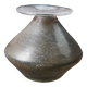 Vintage mouth-blown bubbled glass soliflore