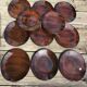 11 Salins Panama brushed oval dessert plates