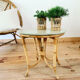 Table basse en rotin