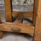 Set of 4 brutalist pine chairs, Italy, 1960s