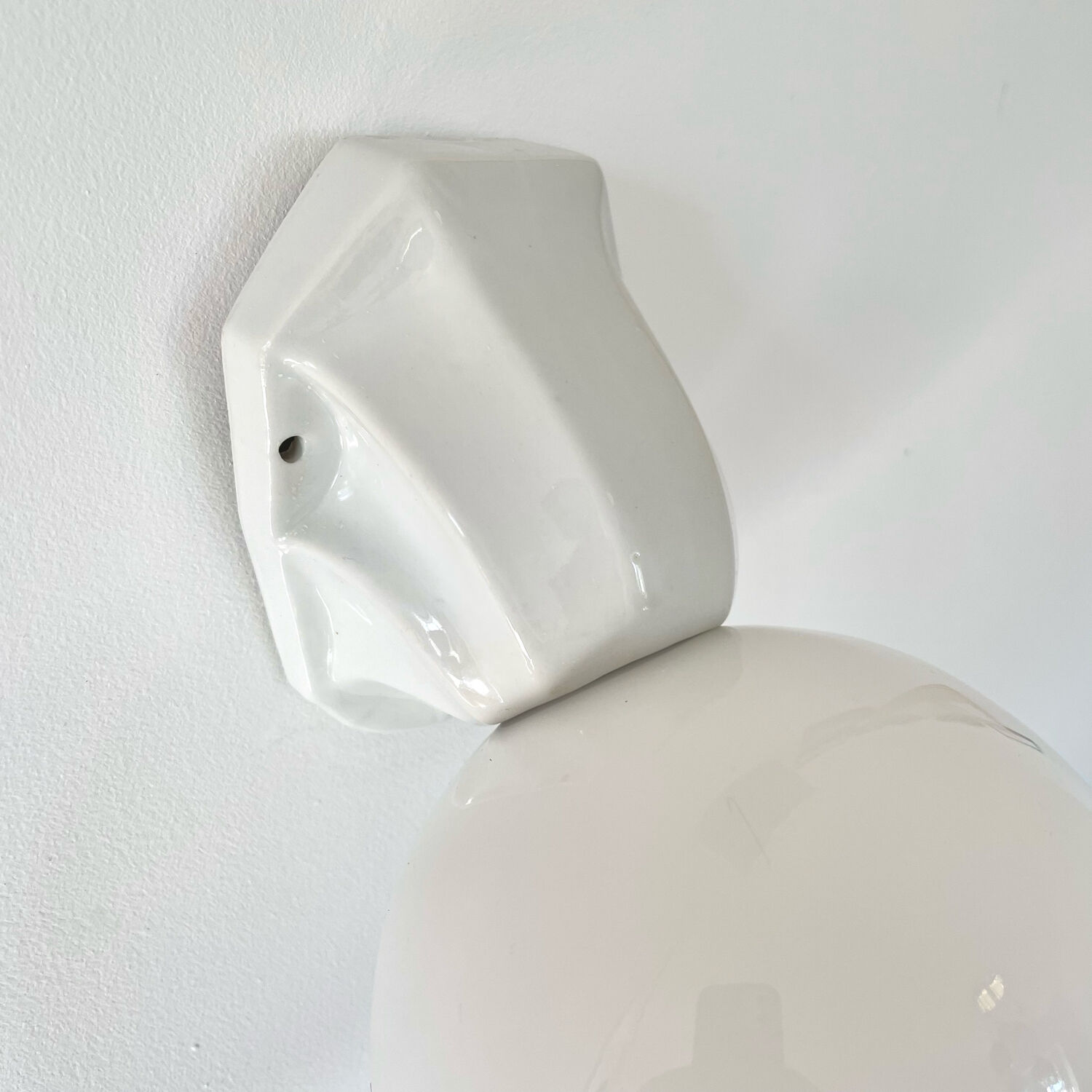 Vintage porcelain wall lamp