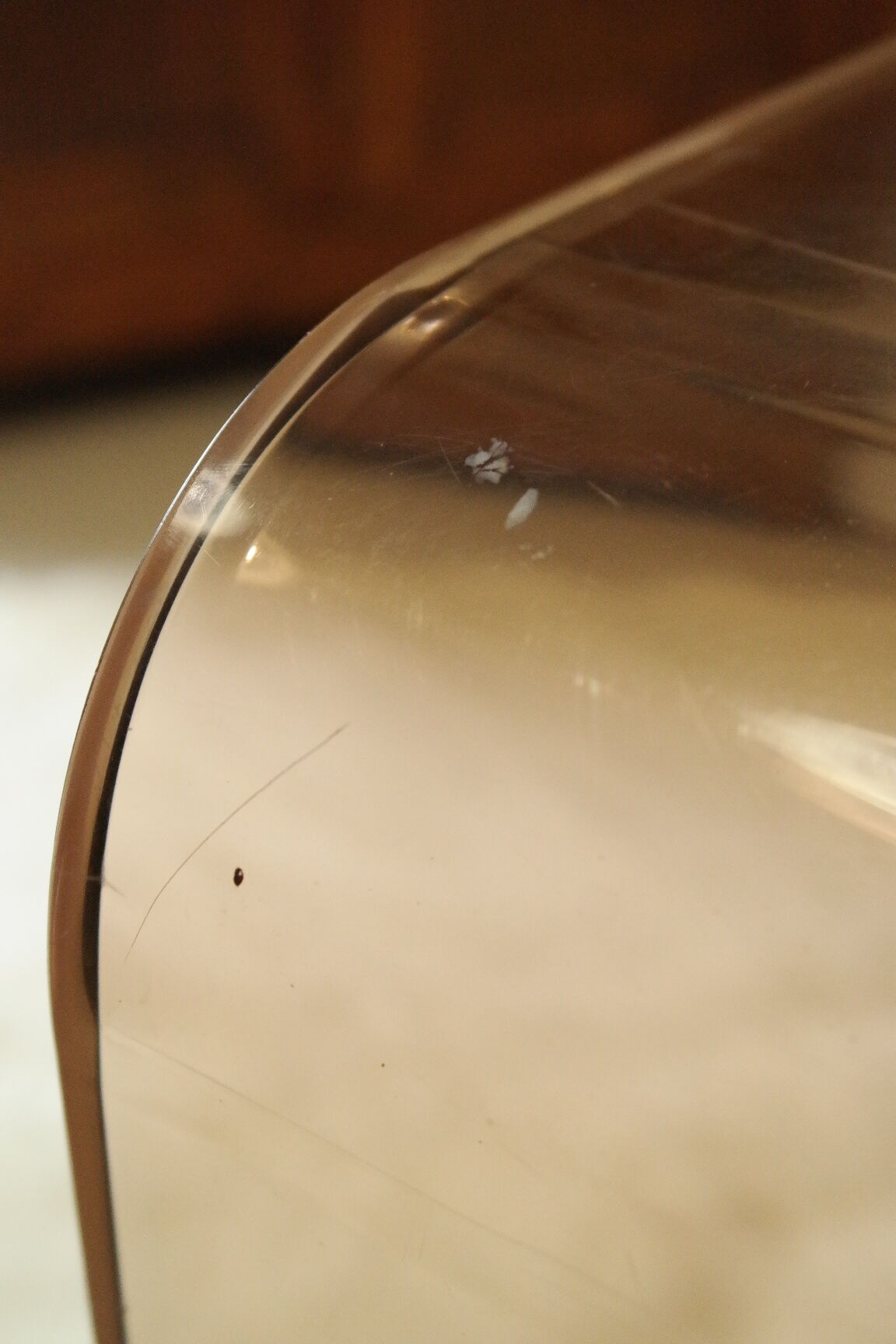 Vintage plexiglas coffee table by Michel Dumas