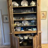 Glass sideboard unit with 2 bodies