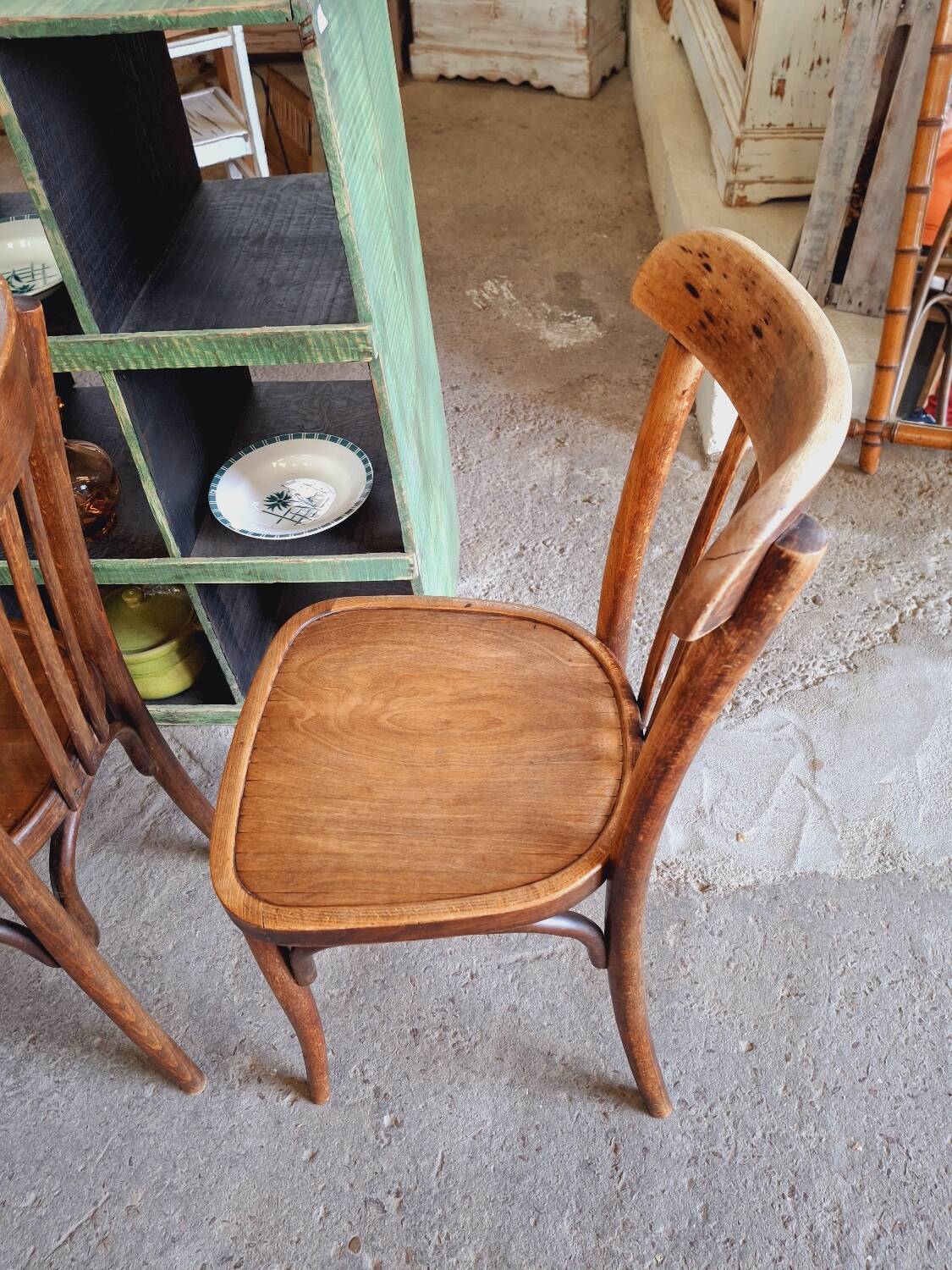 Old bistro chairs