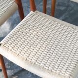 Niels Moller model 79 teak dinning room chairs