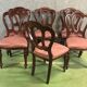 Suite de 6 chaises de style Victorien en acajou