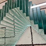 Italian glass coffee table 1970s