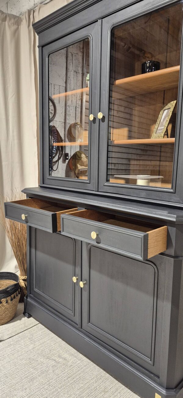 Vaisselier double Louis Philippe