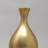 Paire de vases en céramique en couleur dorée années 1970