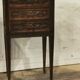Louis XVI style walnut bedside pair