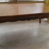 Extendable cherry wood dining table 2 extensions