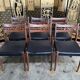 6 Scandinavian chairs in black Skaï
