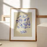 Naive Illustration giclee print, 50x70cm
