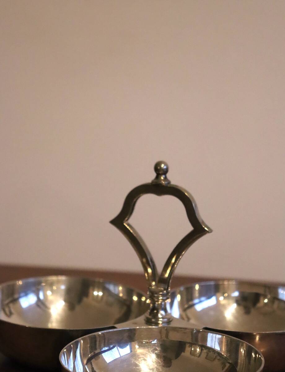 Silver-plated metal charm