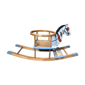 Wooden rocking horse