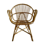 Adult-sized rattan chair
