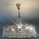 Vintage brass and crystal tassel chandelier