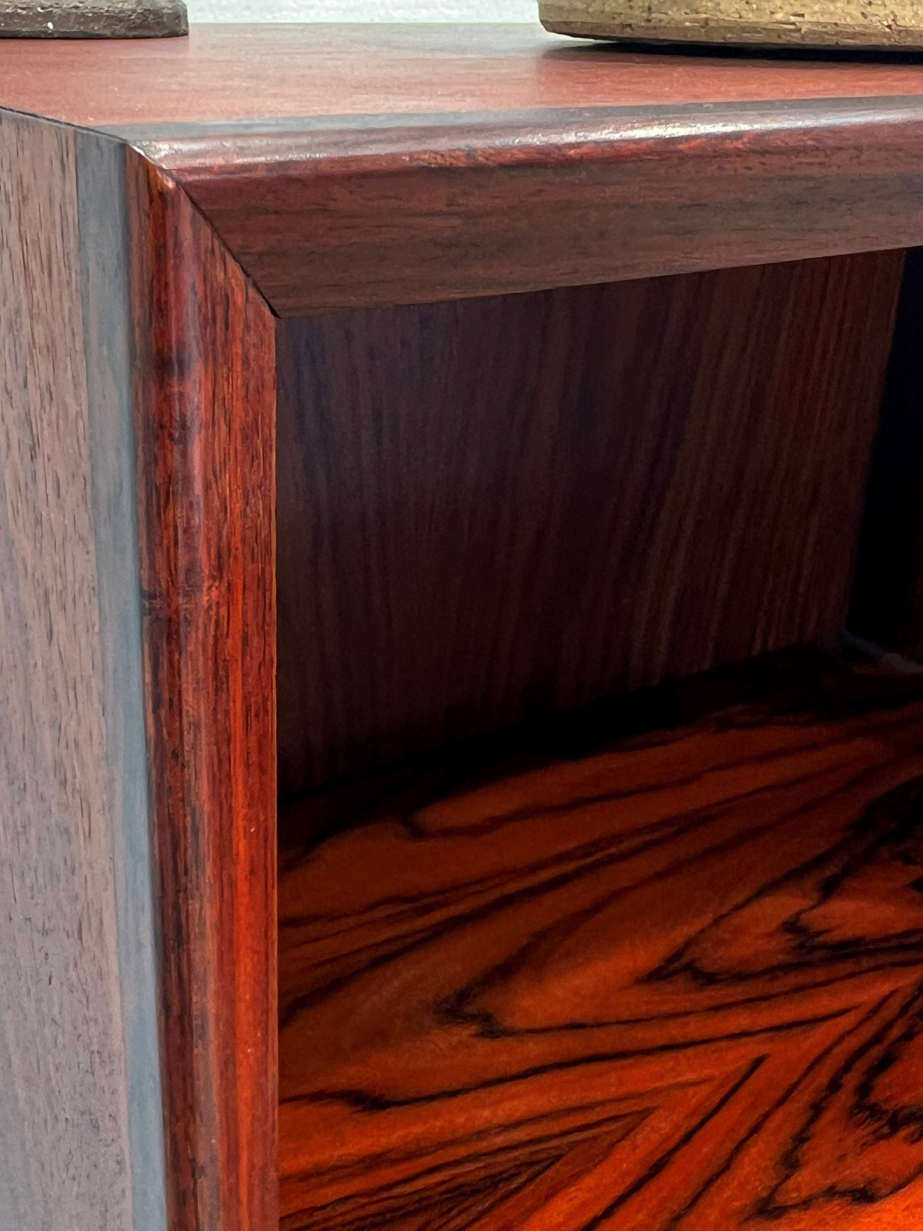 Scandinavian library in rosewood