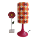 Lampe à poser ambiance seventies | imprimé psychédélique style vintage