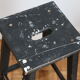 Black oak stool 460mm