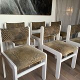 Set of 6 chairs 1980 Scandinavian style
