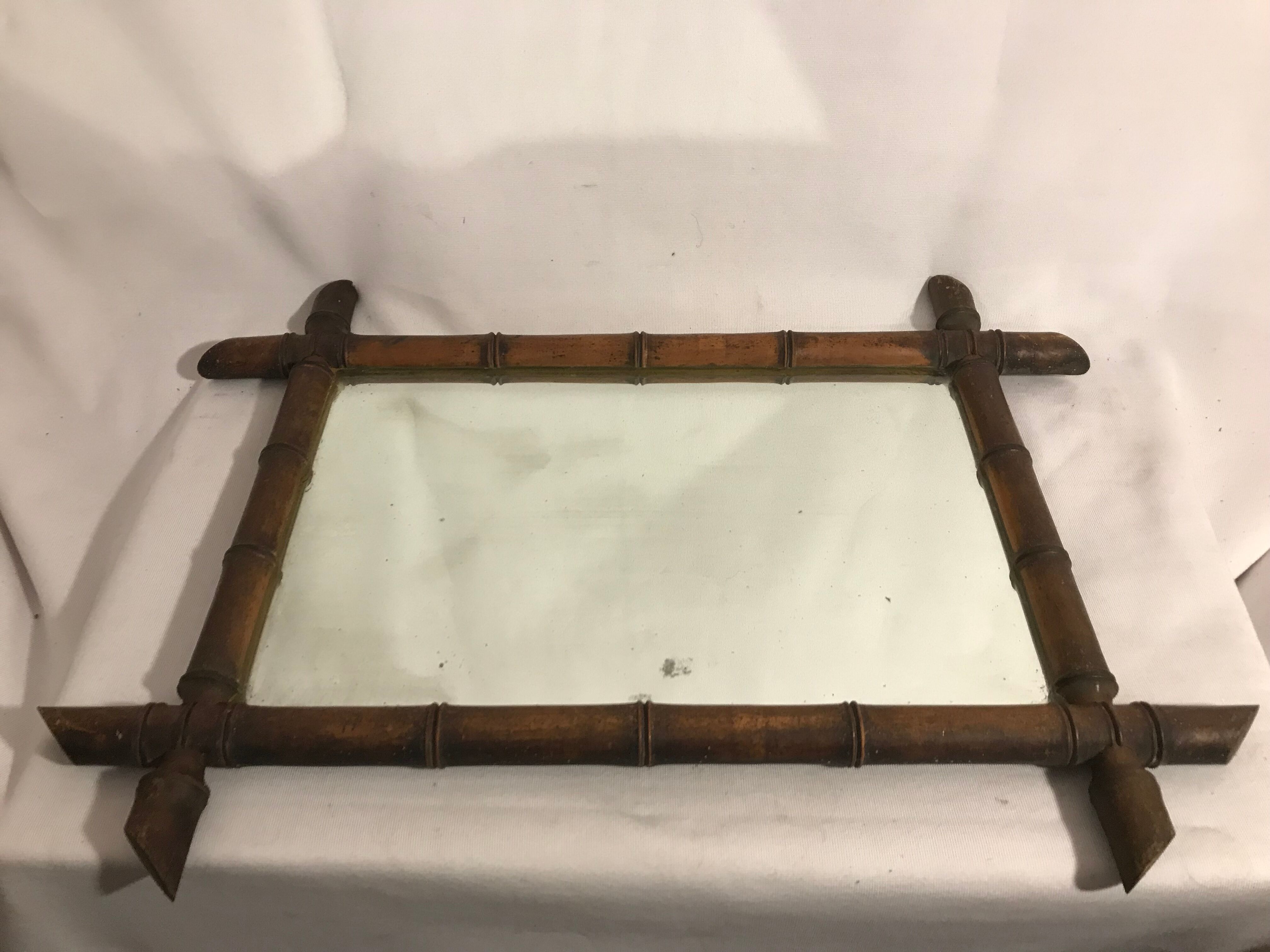 Bamboo mirror 60 - 63x47cm