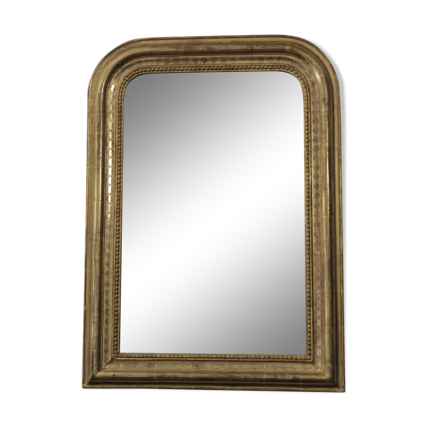 Golden Louis Philippe Mirror with Gold Leaf 55x76cm