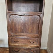 Secrétaire en chêne vintage