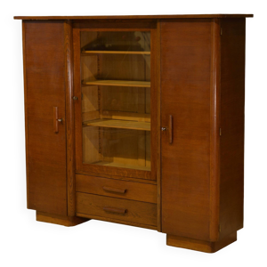 Armoire vitrine en chêne