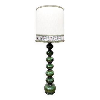 Vintage ceramic bubble floor lamp Kaiser Leuchten Idell 'Nature green'
