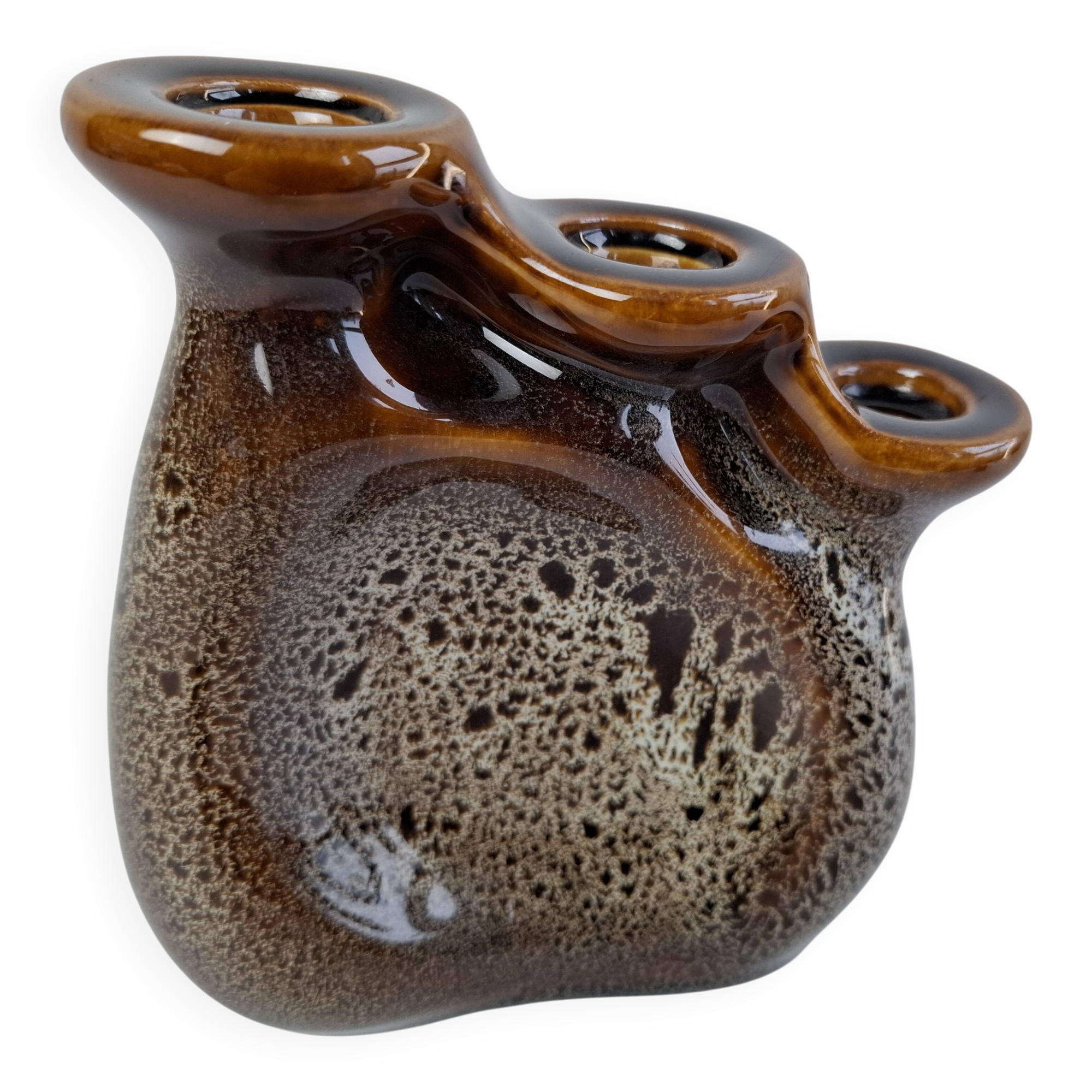 Mid-Century Modern Triple Candle Holder by Ditmar Urbach, Czechoslovakia, 1