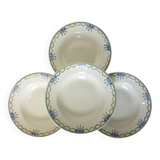 4 vintage deep plates from St Amand 220628