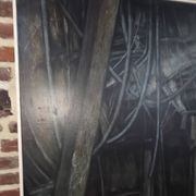 Pair of oil on canvas paintings of a boat interior from the 50s/70s