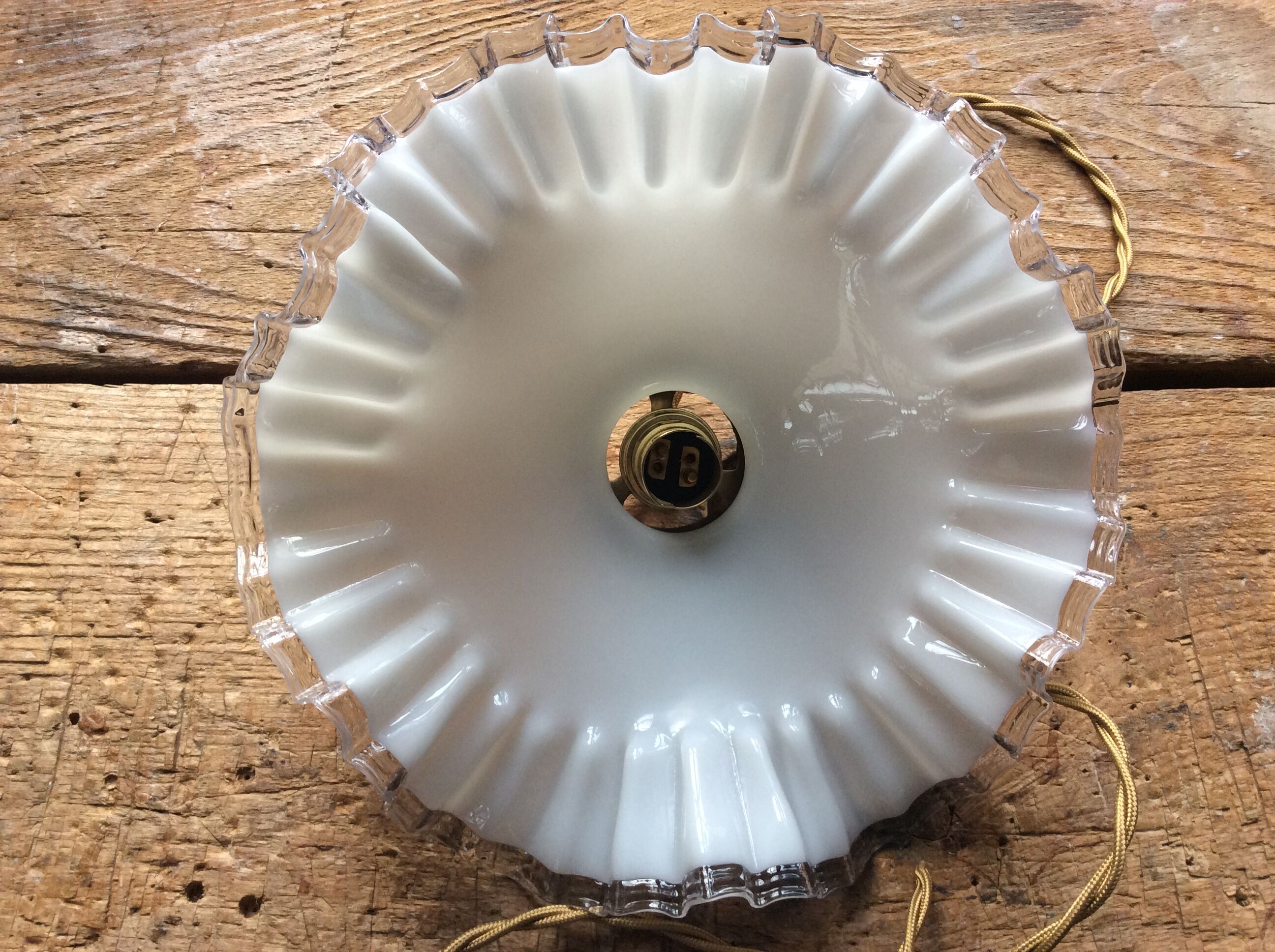 Hanging in opaline vintage